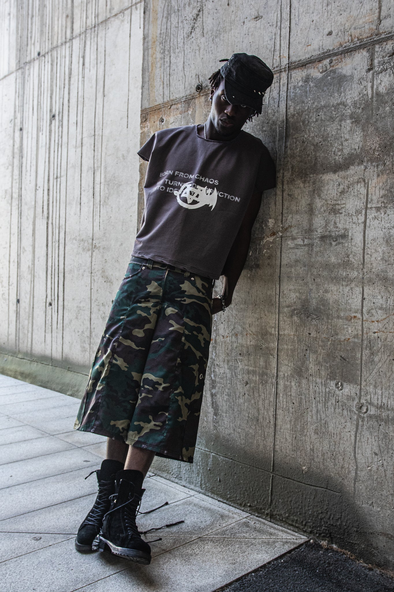 Essential camo jort