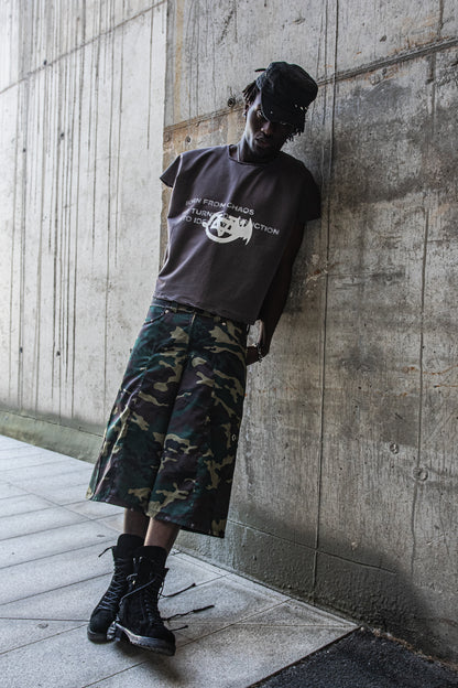 Essential camo jort